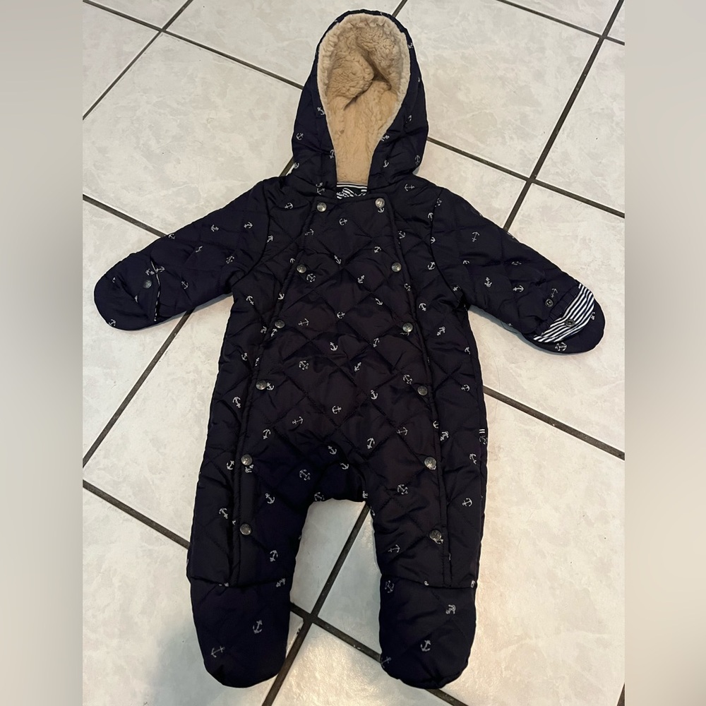 NWOT! Nautica snow suit, navy blue 18 months